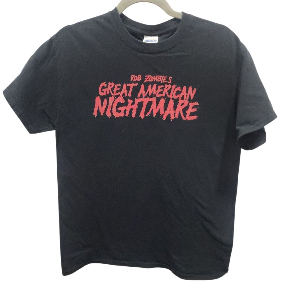 Rob Zombie Great American Nightmare Shirt Black Horror Tee M Gildan